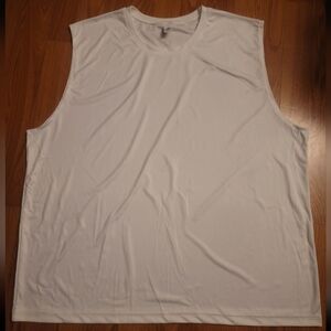 Alo Mens 3XL White Activewear Tank Top Muscle Tank EUC Lightweight Breathable